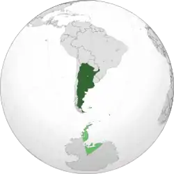 Location of Argentine Republic