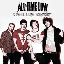 Cover of the single showing band members