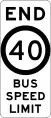 (R4-243) End of Bus Speed Limit (Used in New South Wales)