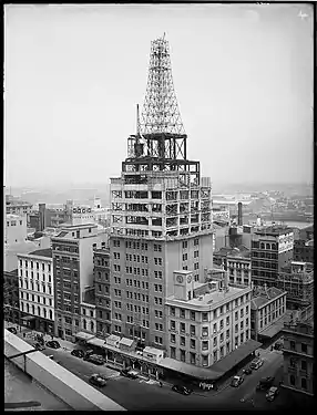 Construction of the AWA Building and Tower, 19 October 1938, Arthur Ernest Foster