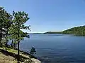 View from a campsite on Beaverhouse Lake