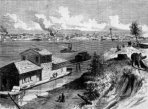 Image 28A View of Memphis, Tennessee, 1871 (from History of Tennessee)