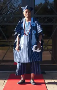 Bùbá àti Kèmbè. Agbada top with short baggy pants