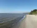 The beach of the Gulf of Riga in Treimani