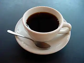 a cup of coffee