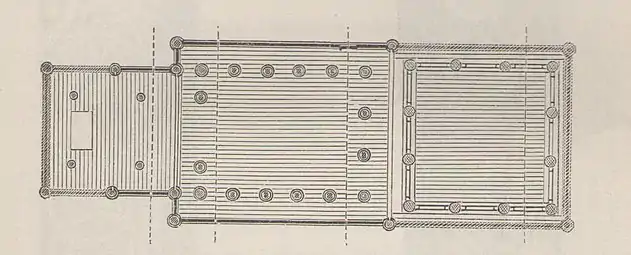 Floorplan of the old church (1200-1867)