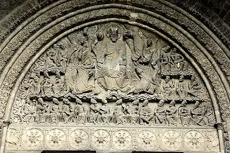 Typanum of the southwest portal of Moissac Abbey (11th-12th century)