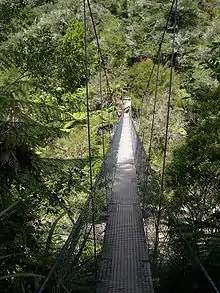 Swingbridge on the track