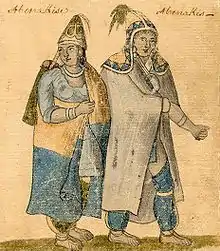 Image 25Watercolor of Abenaki couple, 1700s (from Vermont)