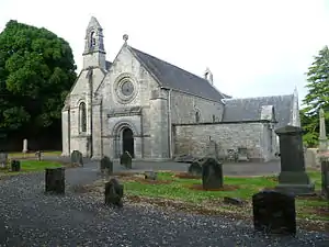 Abercorn church front seen from towards the main gate