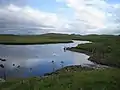 Abhainn Dhubh. The river Blackwater at Garynahine.