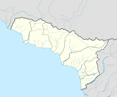 Ghvada is located in Abkhazia