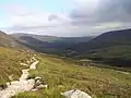 Looking back towards the Robber's Copse and Glen Luibeg