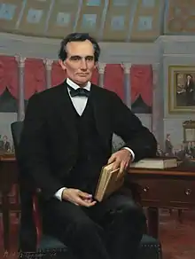 Image 13Ned Bittinger, Portrait of Abraham Lincoln in Congress (2004), US Capitol (from Painting)