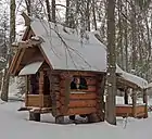 Hut on hen's legs (The 'hut on chicken legs' is the dwelling (hut) of Baba Yaga in Russian fairy tales)