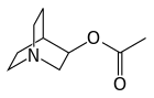 Skeletal formula of aceclidine