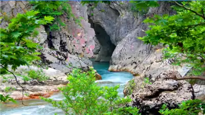 Canoeing in river Acheron in Epirus