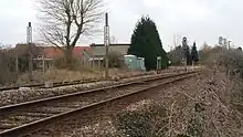 Photo showing the two tracks near Achicourt station.