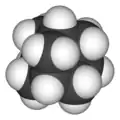 Space-filling model of the adamantane molecule