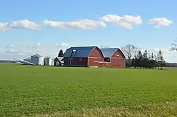 Wheat farm in the township's northeast