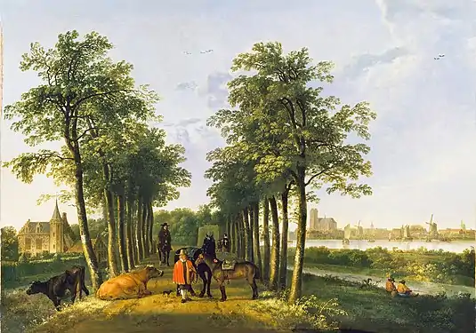 Aelbert Cuyp – The Avenue at Meerdervoort, 1650–1652