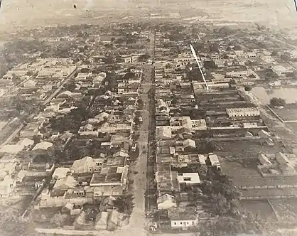 Aerial view of Rajbiraj in 1990