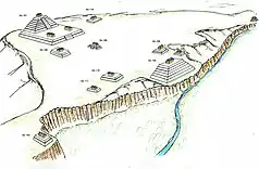 Image 3Illustration that recreates the structures of the archaeological site of Yarumela or El Chircal in Honduras, this place reflects the Olmec influence that existed in Central America in the pre-classic period. (from Mesoamerica)