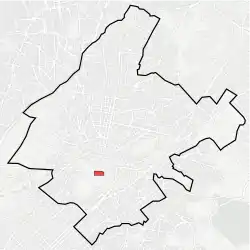 Location within municipality of Athens