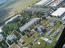 Aero Vodochody factory with its airport