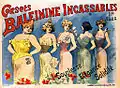 Advertising poster of Corsets Baleinine Incassables