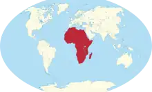 Location of Africa