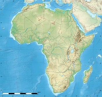 Location of Lake Dissoni in Cameroon.