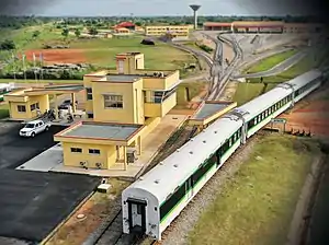 Railway station in Agbor