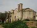 A back picture of Agia Marina church in Diorios Village