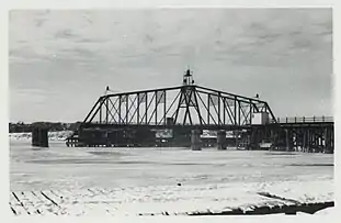 Bridge over the canal at Sturgeon Bay, March 18, 1920