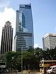 Westerly view of AIA Central in August 2006, Ritz Carlton on the left