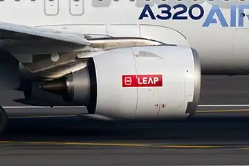 The LEAP-1A installed on the Airbus A320neo family.