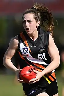 Aishling Sheridan playing for the Northern Territory in 2019