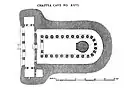 Cave 26 plan as completed. The etchings suggest the original plan was more ambitious.