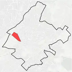 Location within municipality of Athens