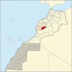 Location in Morocco