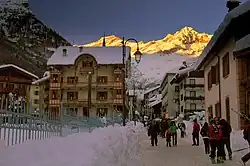 Walser houses in the frazione Pedemonte