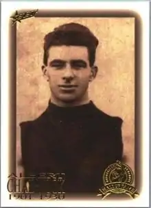 Melbourne Team of the Century member, Australian football and Melbourne Hall of Fame member, former captain and premiership player Albert Chadwick