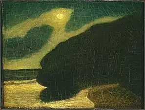 Albert Pinkham Ryder, Seacoast in Moonlight, 1890, the Phillips Collection, Washington, D.C.