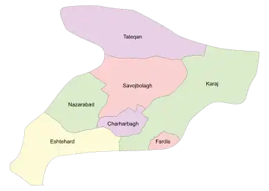 Counties of Alborz