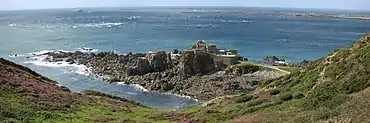 Fort Clonque—Burhou in the background