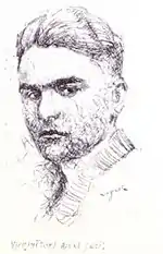 From an early sketch of Albanian writer Lasgush Poradeci