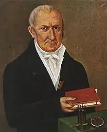 Alessandro Volta, the inventor of the electrical battery and discover of methane, and did substantial work with electric currents.