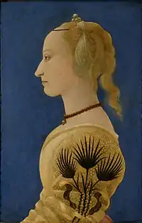 Alesso Baldovinetti, Portrait of a Lady in Yellow, c. 1465.