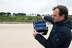 Alex Kershaw at Omaha Beach, France